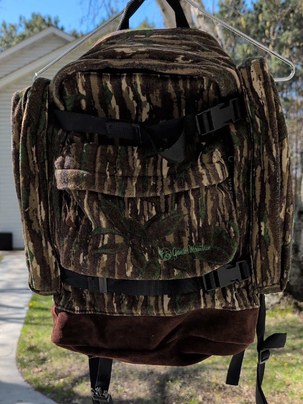 Gander Mountain Camouflage Backpack - Green/Brown/Tan